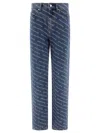Alexander Wang Denim Jeans Featuring Belt Loops In Blue