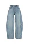 Alexander Wang Oversized Rounded Jeans In Blue