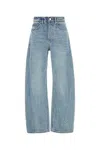 Alexander Wang Oversized Rounded Jeans In Blue
