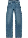 Alexander Wang Low-rise Cotton Jeans In Blue