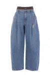 Alexander Wang Pre-styled Ballon-leg Jeans In Blue