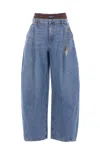 Alexander Wang Pre-styled Ballon-leg Jeans In Blue