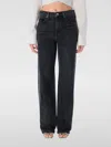 Alexander Wang Dark Grey Denim Jeans In Schwarz