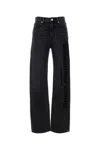 Alexander Wang Dark Grey Denim Jeans In Black