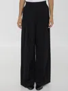 Alexander Wang High Waisted Wide Leg Pant In Black