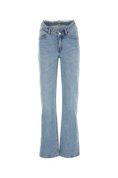 Alexander Wang Ez Mid-rise Straight-leg Jeans In Blue