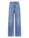 Alexander Wang Logo Joggers Jeans In Blue