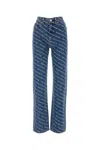 Alexander Wang Denim Jeans Featuring Belt Loops In Blue