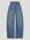 Alexander Wang Oversized Rounded Jeans In Blue