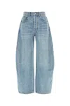 Alexander Wang Oversized Rounded Jeans In Blue