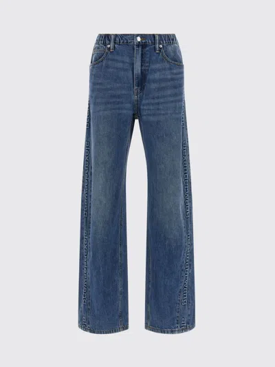 ALEXANDER WANG JEANS DENIM X ALEXANDER WANG WOMAN COLOR BLUE,H67152009