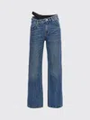 Alexander Wang Asymmetrical Lace Jeans In Blue
