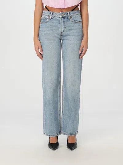 ALEXANDER WANG JEANS DENIM X ALEXANDER WANG WOMAN COLOR BLUE,F78376009