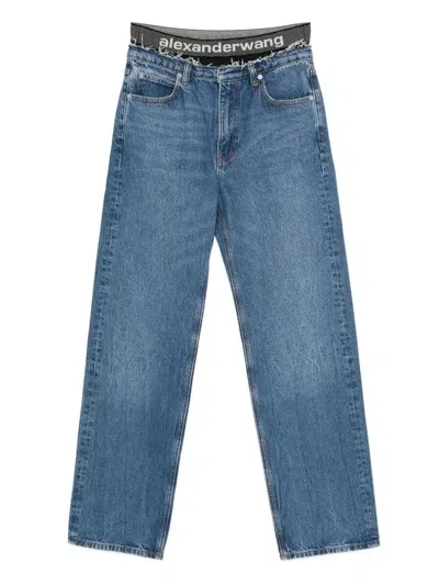 Alexander Wang Logo-waistband Jeans