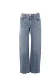 Alexander Wang Prestyle Diamante Charm Jeans In Vintage Light Indigo