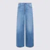 Alexander Wang Jeans Vintage Marbled Blue In Blue