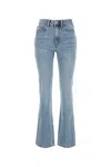 Alexander Wang Fly  High Waist Slim Stacked Vintage Faded Indigo-26 Nd  Female In Vintagefadedindigo