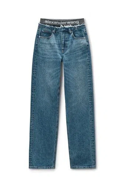 Alexander Wang Jeans With Elasticated Briefs In View