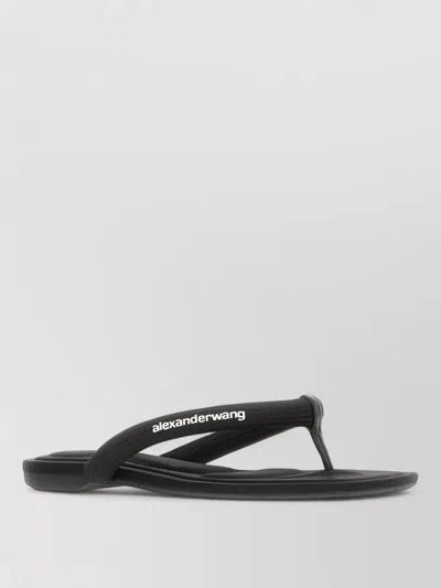 ALEXANDER WANG JENNA FABRIC THONG SANDALS FLAT SOLE