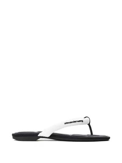 Alexander Wang Jenna Flat Sandals In Black
