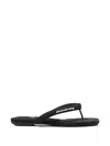 Alexander Wang Neutrals Jenna Tubular Padded Flop Sandals In Black