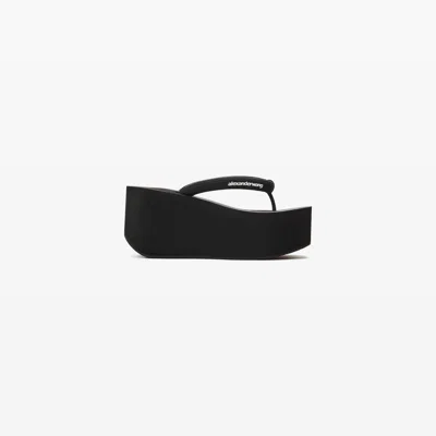 Alexander Wang Jenna Thong Platform Sandal In Black