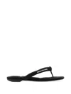 Alexander Wang Neutrals Jenna Tubular Padded Flop Sandals In Black