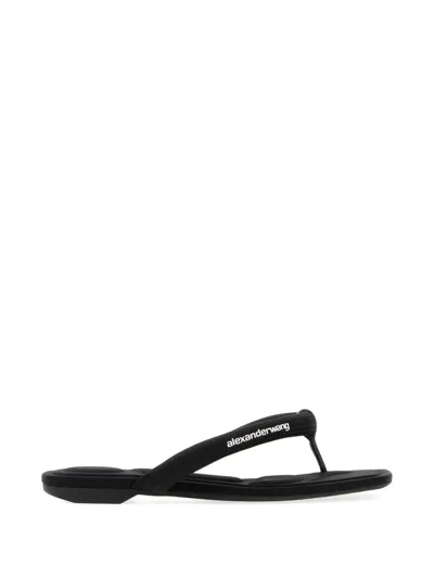Alexander Wang Jenna Tubular Flat Thong Sandal In Animal Print