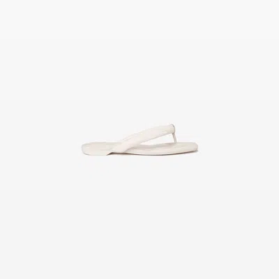 Alexander Wang Jenna Tubular Flat Thong Sandal In White