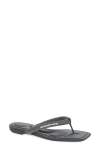Alexander Wang Jenna Fabric Thong Sandals Flat Sole In Gray