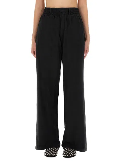 Alexander Wang Jersey Sport Pants In Black