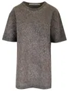Alexander Wang Jersey T-shirt In Grey