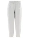 Alexander Wang Jogging Cotton Trouser With Logo In Grey