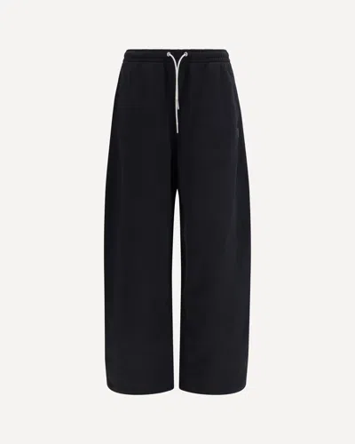 Alexander Wang Jogging Pants With Drawstring And Rhinestones In Black
