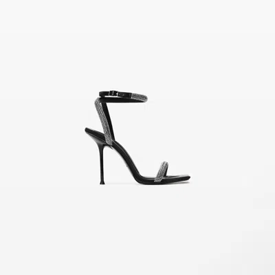 Alexander Wang Julie Crystal Ankle Strap Sandal In Multi