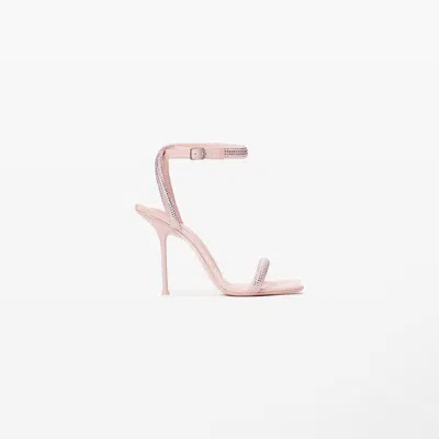 Alexander Wang Julie Crystal Ankle Strap Sandal In Pink