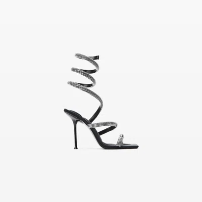 Alexander Wang Julie Crystal Coil Sandal In Multi