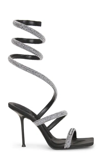 Alexander Wang Julie Crystal Coil Sandal In Multi