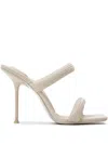 Alexander Wang Julie Double-strap Stiletto Sandals In White