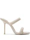Alexander Wang Julie Double-strap Stiletto Sandals In White