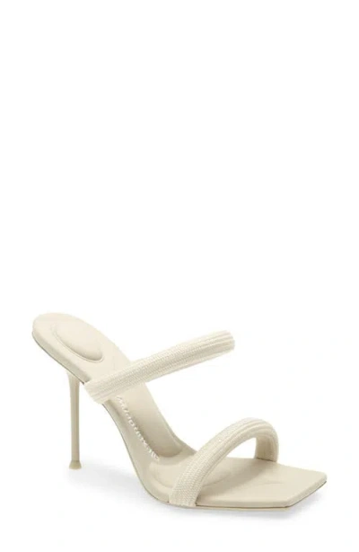 Alexander Wang Julie Padded Slide Sandal In White