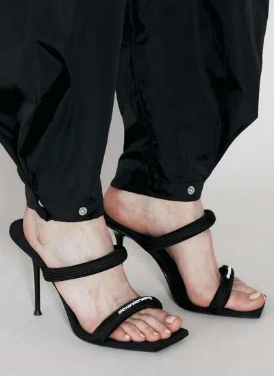 Alexander Wang Julie Tubular Heeled Sandals In Black