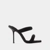 Alexander Wang Jessie Womens Square Toe Kitten Heel Slide Sandals