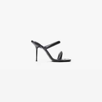 Alexander Wang Julie Tubular Sandal In Lambskin In Black