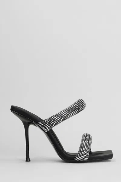 Alexander Wang Julie Tubular Sandals In Black Nylon