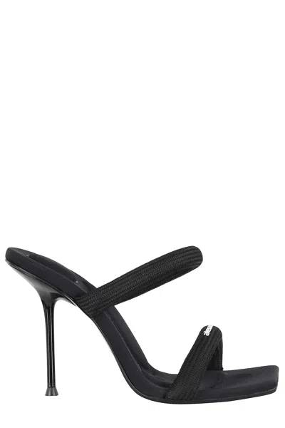 Alexander Wang Julie Tubular Webbing Sandal In Black