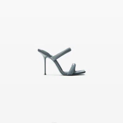 Alexander Wang Julie Webbing Sandal 105mm In Gray