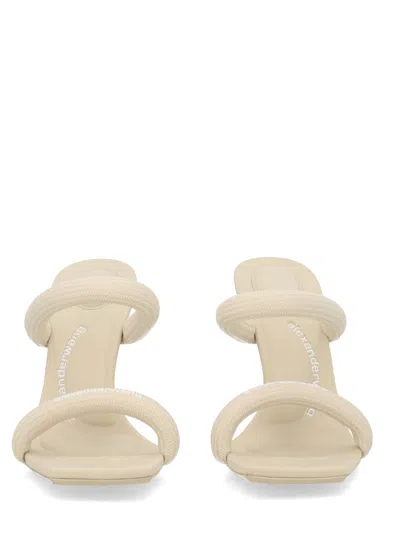 Alexander Wang Julie Webbing Sandal 105mm In White