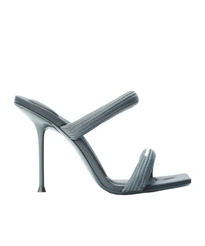 Alexander Wang Julie Woven Heeled Sandals In Multi