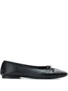Alexander Wang Key-detail Quilted Ballet Flats In Black